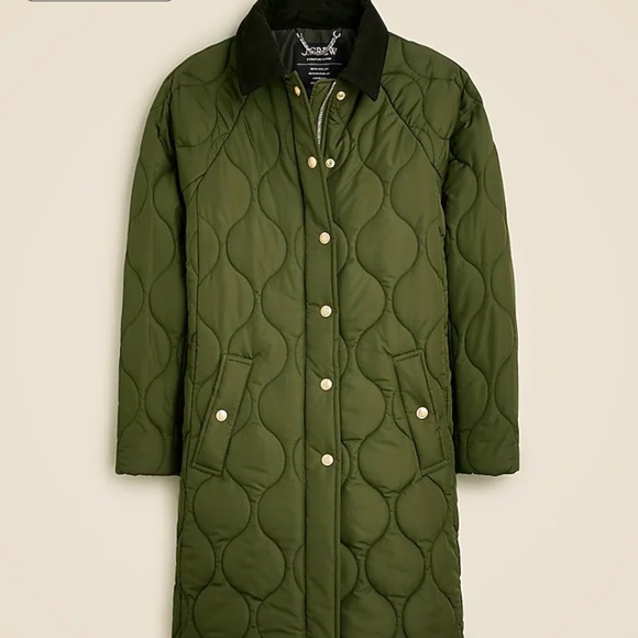J Crew green coat, corduroy color brown XL - Picture 1 of 4